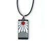 Anime Demon Slayer Tanjiro Hanafuda Pendant Necklace for Men and Women