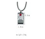 Anime Demon Slayer Tanjiro Hanafuda Pendant Necklace for Men and Women