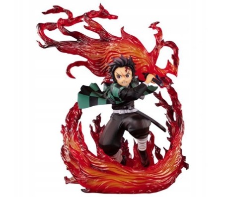 Demon Slayer Tanjiro Kamado Fire Breathing Attack 25 CM Action Figure Toy