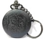 Anime Demon Slayer Pocket Watch Antique Vintage Classic Retro Metal Keychain Key Chain for Car Bikes Key Ring