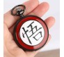 Anime Demon Slayer Pocket Watch Antique Vintage Classic Retro Metal Keychain Key Chain for Car Bikes Key Ring