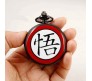 Anime Demon Slayer Pocket Watch Antique Vintage Classic Retro Metal Keychain Key Chain for Car Bikes Key Ring