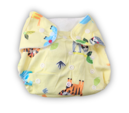 Reusable Cotton Cloth Diapers with Comes with Quick Dry Pads Side Leakage Proof Washable High Absorbent Rash Free Freesize for Baby 0-3 Yrs Stay Dry & Lasts up to 3Hrs D5