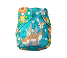 Reusable Cotton Cloth Diapers with Comes with Quick Dry Pads Side Leakage Proof Washable High Absorbent Rash Free Freesize for Baby 0-3 Yrs Stay Dry & Lasts up to 3Hrs 5D2