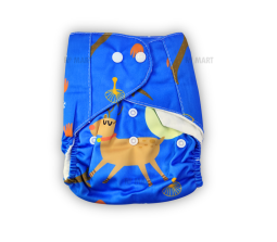 Reusable Cotton Cloth Diapers with Comes with Quick Dry Pads Side Leakage Proof Washable High Absorbent Rash Free Freesize for Baby 0-3 Yrs Stay Dry & Lasts up to 3Hrs 5D5