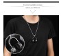 DJ Headphone Music Lover Black Stainless Steel Pendant Hip Hop with 24inch Round Box Long Thick Chain Necklace Gift for Men & Boys