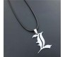 Death Note Anime Yagami Flat L Pendant Necklace Cosplay Fashion Jewellery
