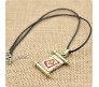 Dota Game Symbol for Gamers Scroll Pendant Necklace Fashion Jewellery Accessory for Men and Women