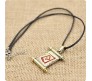 Dota Game Symbol for Gamers Scroll Pendant Necklace Fashion Jewellery Accessory for Men and Women