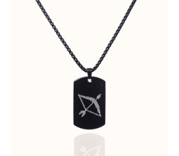 Lord Ram Ji Locket Pendant Black Stainless Steel Necklace Chain Micro-carved for Boys and Men