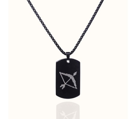 Lord Ram Ji Locket Pendant Black Stainless Steel Necklace Chain Micro-carved for Boys and Men