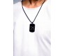 Lord Ram Ji Locket Pendant Black Stainless Steel Necklace Chain Micro-carved for Boys and Men