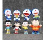 Set of 8 Doraemon Action Figure Set Or Cake Topper Decoration Merchandise Showpiece to Keep in Office Desk Table Gift Toys