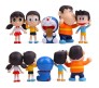 Set of 8 Doraemon Action Figure Set Or Cake Topper Decoration Merchandise Showpiece to Keep in Office Desk Table Gift Toys