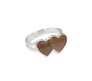 1 Pc of Double Heart Shape Color Changing Mood Ring Emotion Feeling Body Temperature Gypsy Changeable Adjustable Gift For Girsl and Women