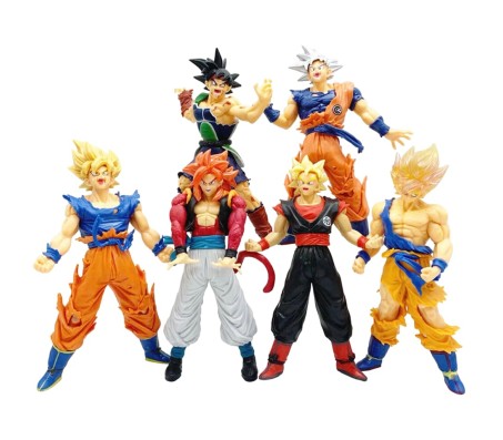 Anime Dragon Z Ball Super Saiyan Set of 6 Action Figure Goku DBZ 19 CM Figurine Manga Collectible Model Toy