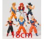 Anime Dragon Z Ball Super Saiyan Set of 6 Action Figure Goku DBZ 19 CM Figurine Manga Collectible Model Toy