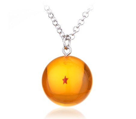 1 Pcs New Anime Dragon Z Ball 1 Star Goku Pendant Necklace Gift Set for Boys and Men