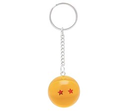 1 Pcs New Anime Dragon Z Ball 2 Stars Goku Keychain Keyring Gift Key Chain for Boys and Men