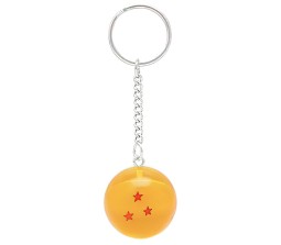 1 Pcs New Anime Dragon Z Ball 3 Stars Goku Keychain Keyring Gift Key Chain for Boys and Men