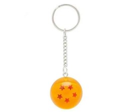 1 Pcs New Anime Dragon Z Ball 5 Stars Goku Keychain Keyring Gift Key Chain for Boys and Men