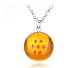1 Pcs New Anime Dragon Ball Z 7 Stars Pendant Necklace Gift Set for Boys and Men