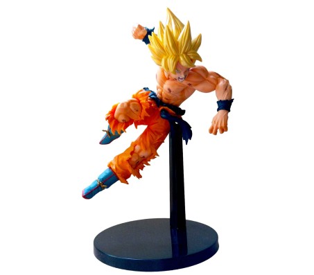 Anime Dragon Ball Z Resurrection Super Saiyan Son Goku Action Figure 25 cm Collectible for Office Desk & Study Table, Toy for Fans