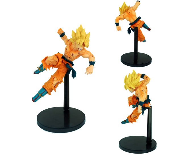 SeekFunning 10 Dragon Ball Z Toys,Super Saiyan Standing Fighting Goku for  Kids Birthday Gifts Desk Decor 