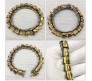 Dragon Scale GOT 12mm Silver Gold Plated Bracelet with Hook Buckle Totem Vintage Heavy Weight 21cm Retro Style Mens Bracelet