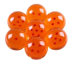 Anime Big 4.3 cm 7 Pcs Dragon Ball Z Crystal Balls Set Collection in Box Set Gifts