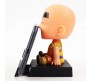 Dragon Ball Z Goku - Krillin Anime Bobblehead with Mobile Holder Stand for Car Dashboard Office Decoration Desk Table Top Action Figure Bobble Head Gift for Kids Friends Quirky Gifts