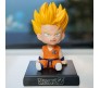 Gotenks Dragon Ball Z Bobble Head for Car Dashboard with Mobile Holder Action Figure Toys Collectible Bobblehead Showpiece For Office Desk Table Top Toy For Kids and Adults Multicolor
