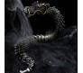 Dragon Scale GOT 12" mm Copper Bracelet with Hook Buckle Totem Silver Vintage Heavy Weight Retro Style Mens Bracelet 20cm