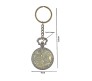 Doctor Strange Eye of Agamotto Gold Pocket Watch Superhero Antique Vintage Classic Retro Metal Keychain Key Chain for Car Bikes Key Ring