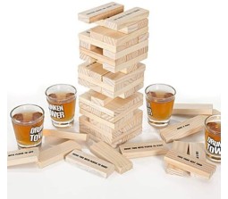 Drunken Tower Party or Adult Game Night Drinking Game Do Or Drink Tower Game Get Drunk With Shot Glass Set