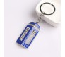 Doctor Who Tardis Die Cast Police Booth Box Blue 3D Metal Keychain Key Chain Gift Fans for Men Women Kids Car Bike Key Ring