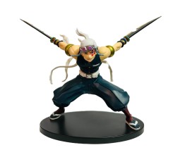 Anime 20cm Demon Slayer Tengen Uzui No Yaiba Action Figure Figurine with Stand