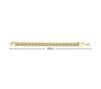 Gold Dual Curb Chain Stainless Steel Bracelet Anti Tarnish Double Layered Thick 10mm Love Gifts 8 Inch for Men Boys