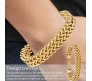 Gold Dual Curb Chain Stainless Steel Bracelet Anti Tarnish Double Layered Thick 10mm Love Gifts 8 Inch for Men Boys
