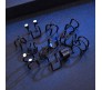 Stylish Black Set 12 Pcs Combo Clip On Ear Cuff Earrings Adjustable Korean Stainless Steel Punk Non Piercing Earings Without Piercing Clips for Women Girls Men Boys