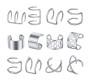 Stylish Silver Set 12 Pcs Combo Clip On Ear Cuff Earrings Adjustable Korean Stainless Steel Punk Non Piercing Earings Without Piercing Clips for Women Girls Men Boys