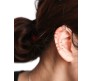 Stylish Silver Set 12 Pcs Combo Clip On Ear Cuff Earrings Adjustable Korean Stainless Steel Punk Non Piercing Earings Without Piercing Clips for Women Girls Men Boys