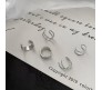 Stylish Silver Gold Rose Black Set 20 Pcs Combo Clip On Ear Cuff Earrings Adjustable Korean Stainless Steel Punk Non Piercing Earings Without Piercing Clips for Women Girls Men Boys