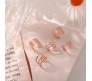 Stylish Silver Gold Rose Black Set 20 Pcs Combo Clip On Ear Cuff Earrings Adjustable Korean Stainless Steel Punk Non Piercing Earings Without Piercing Clips for Women Girls Men Boys