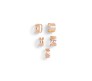 Stylish Rose Gold Set 5 Pcs Combo Clip On Ear Cuff Earrings Adjustable Korean Stainless Steel Punk Non Piercing Earings Without Piercing Clips for Women Girls Men Boys