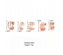 Stylish Rose Gold Set 5 Pcs Combo Clip On Ear Cuff Earrings Adjustable Korean Stainless Steel Punk Non Piercing Earings Without Piercing Clips for Women Girls Men Boys