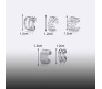 Stylish Silver Set 5 Pcs Combo Clip On Ear Cuff Earrings Adjustable Korean Stainless Steel Punk Non Piercing Earings Without Piercing Clips for Women Girls Men Boys