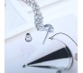 Stylish Silver Set 6 Pcs Combo Clip On Ear Cuff Earrings Adjustable Korean Stainless Steel Punk Non Piercing Earings Without Piercing Clips for Women Girls Men Boys