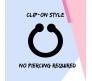 Stylish Silver 1pc Combo Clip On Ear Cuff Earrings With Chain Adjustable Korean Stainless Steel Punk Non Piercing Earings Without Piercing Clips for Women Girls Men Boys