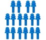 12 Pair Ear Plugs Soft Silica Noise Reduction for Sleeping Meditation Swimming Adult Kids Reusable for Travel Air Plugs For Noise Blocking / Cancellation - Blue